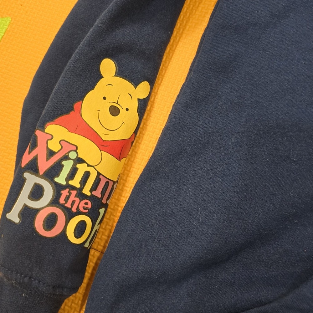 Disney Winnie the Pooh "Stay Sweet" Hoodie Navy Blue Kids Size M (8-10) Fleece - Picture 5 of 7